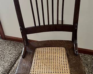 Antique cane seat chair!