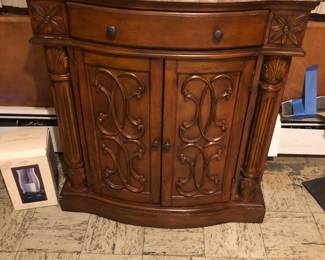 Marble top console