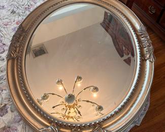 Silver gilt mirror