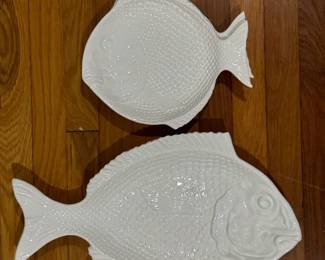vintage fish plates