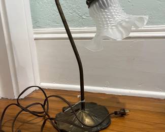vintage lily lamp