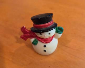 Miniature Hallmark snowman 