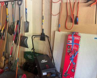 Crafts man mower 
Tools
Saws
Peg boards w pegs 