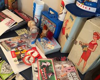 Barbie skipper box w dolls and clothing items 