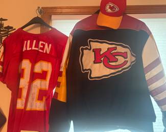KC chiefs jacket original 
Marcus Allen original jersey 