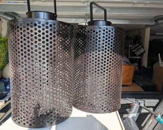 Pair of outdoor lights