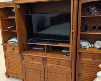 Entertainment center, will be sold as one unit or individual pieces