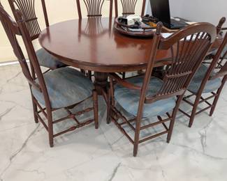 Amish made, dining room table and chairs