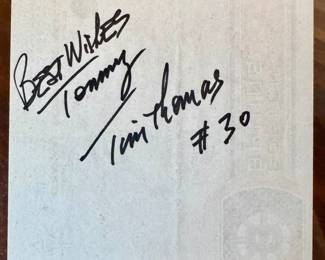 Tim Thomas Framed Autograph