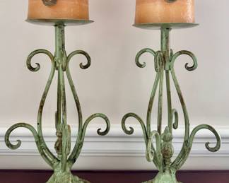 Cast Iron Candlesticks