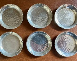 (6) Victoria Tin Nut Dishes