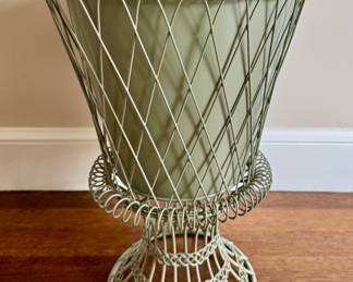 French Wire Metal Planter
