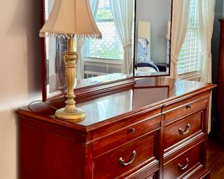 Ethan Allen Dresser & Mirror