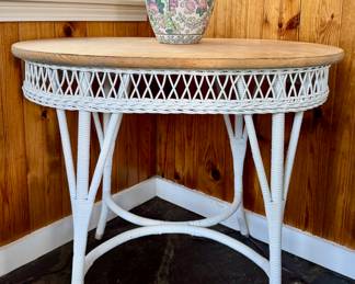 Wicker Side Table