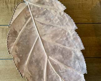 Neiman Marcus Copper Leaf Tray