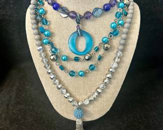 Blue Tone Fashion Jewelry