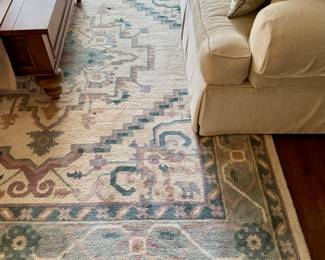 Area Rug (blue, beige, purple)