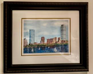 "Back Bay Skyline - Boston" Signed Print
