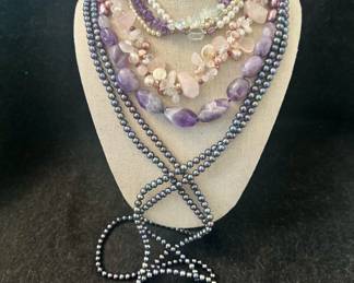 Purple & Pink Tone Fashion Jewelry
