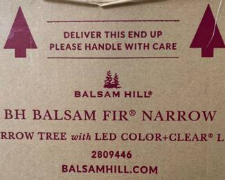 Balsam Hill 6.5" Narrow Xmas Tree with LED Lights
