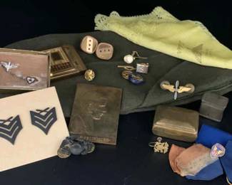 BO402Vintage Military Pins More