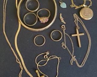 BO458Miscellaneous 10 Karat Gold Jewelry