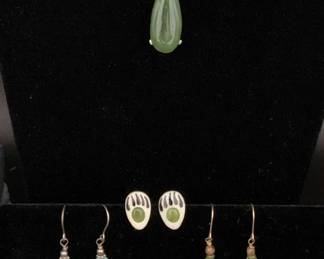 BO433Green Stone Jewelry