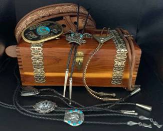 BO421Box, Belt And Bolo Ties