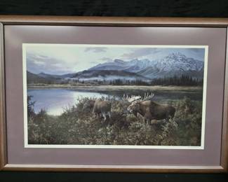 BO442Autumn Evening Moose By Marla WIlson