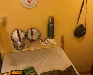 Camping gear and vintge Boy Scouts items