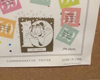 1988 Garfield Commemorative poster