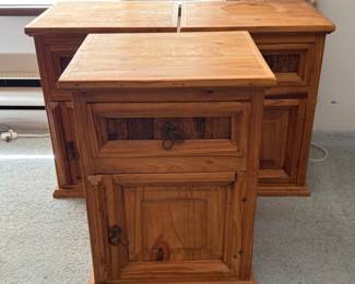 47 3MexicanPineBedsideTables