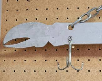 171 CustomMadeAluminumHangingRackLobsterClaws