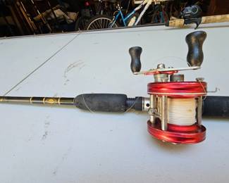 127 VintageAbuAmbassadeurNo5000ReelGraphitePennPowerStickRod