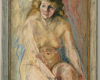 9 ImpressionistStyleNuAssisSeatedNude