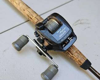 129 ShimanoBantamBlackMagnumReelBerkley76FiberglassRod