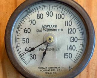 75 BrassMoellerBimetalDialThermometerRichmondHillNYC