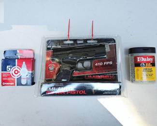 177 UmarexXBGCO2PoweredBBPistol3CO2Cartridges13BoxBBs