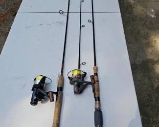 111 2RodSpinningReelCombosReadyToFish