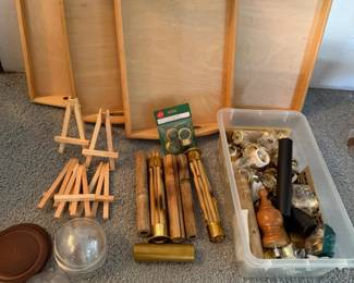 143 CraftTraysWoodBlanksBrassCupInsertsBambooMiniCloches