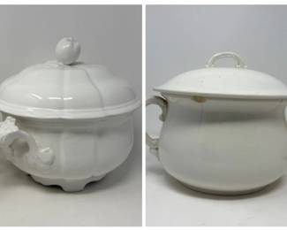 85 AntiqueRoyalInternationalChamberPotKGEarthenwareTureen