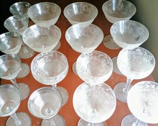 Vintage glassware sets, many more