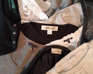 Women's clothes - several racks, many designers, many sizes