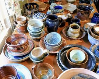Handmade pottery collection