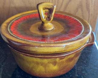 Vintage California USA Covered Casserole Dish
