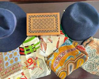 Hermes Scarf Wool Hats and Other Scarvs