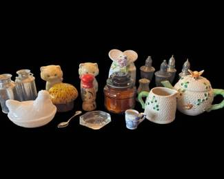 Weighted Sterling Salt And Pepper Shakers and Other Kitchen Collectibles