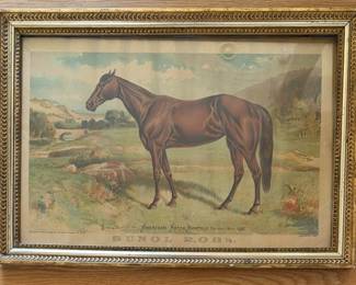 American Horse Monthly 1892 Framed Art