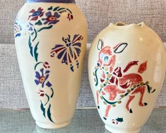 Lorelie Floral And Deer Vase