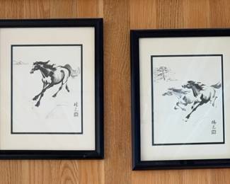 Chinese Running Horses By TK Chan